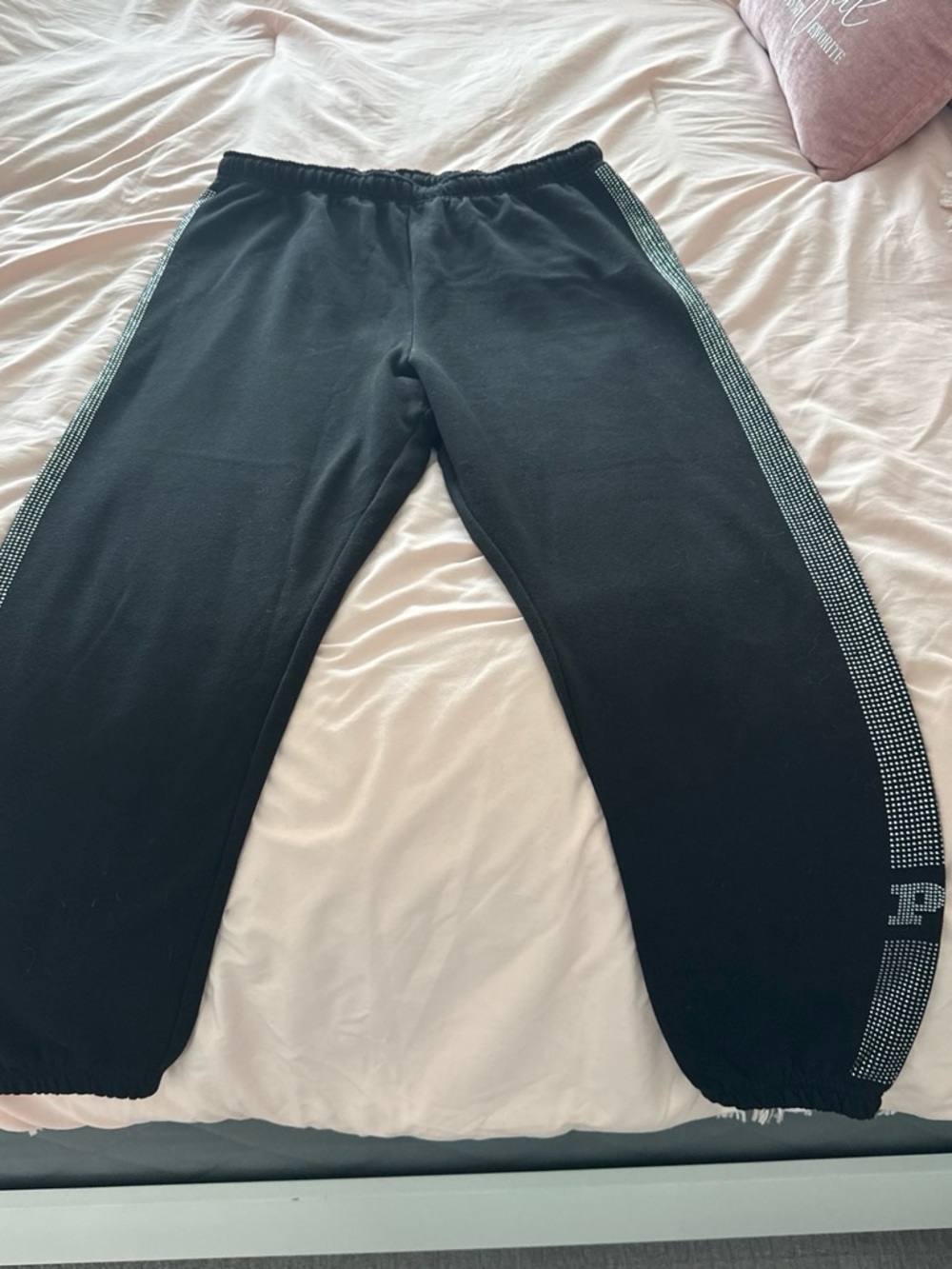 Victoria's Secret PINK Black Cozy Joggers